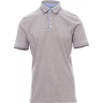 Pánské tričko Payperwear Pánská polokošile Cambridge v melírové variantě Barva: šedý melír - modrá námořní, Velikost: S