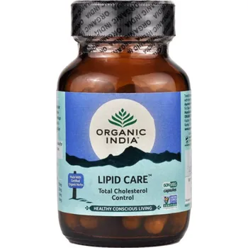 Speciální výživa Organic India Lipid Care – zdravá hladina cholesterolu 60 kapslí