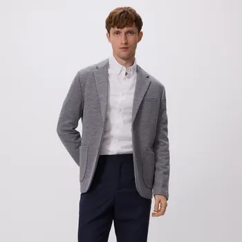 Pánské sako Reserved - Oblekové sako slim fit - tmavomodrá - YM400-59M - YM400-59M-XL