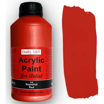 Speciální výtvarná barva Daily ART Akrylová barva 500 ml Naphthol Red