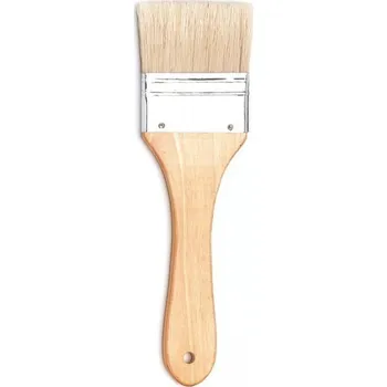 Malířský štětec Štětec široký plochý 62 mm přírodní bělená štětina