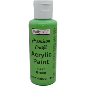 Modelářská barva Akrylová barva Leaf green Premium Craft 50ml Daily ART