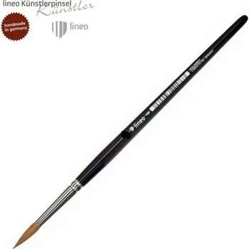Umělecký štětec Lineo Štětec kulatý Přírodní Kolinsky sobol 195/5 krátká rukojeť