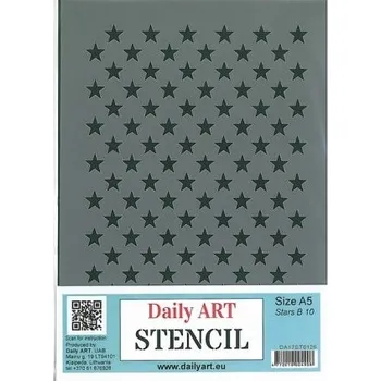 Daily Art Šablona plastová Hvězdy B10 A5