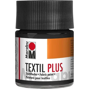 Speciální výtvarná barva Barva na textil Textil Plus černá 50 ml Marabu