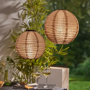 Vánoční dekorace Die moderne Hausfrau Solární lampion, 25 cm 494675