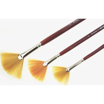 Umělecký štětec Lineo Štětec Vějíř syntetický Toray 342/3 dlouhá rukojeť