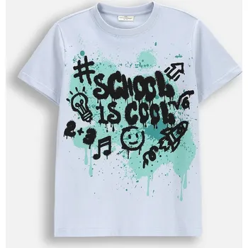 Chlapecké tričko Chlapecké modré tričko s krátkým rukávem, velikost 146 Coccodrillo WC5