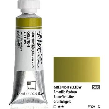 Vodová barva ShinHan Akvarelová barva PWC 15 ml Greenish Yellow 560