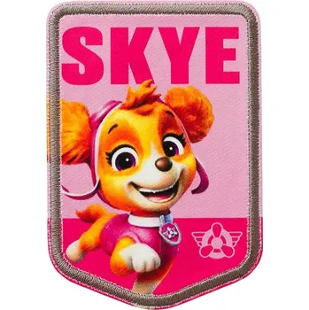 Nášivka Nažehlovačka Tlapková patrola Skye 7,8 x 5,5 cm Monoquick