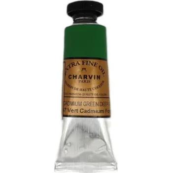 Olejová barva Charvin Olejová barva Extra Fine 20 ml Cadmium Green Deep 153