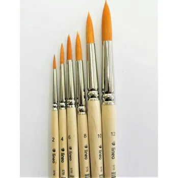 Umělecký štětec Lineo Štětec kulatý syntetický 578/10 krátká rukojeť