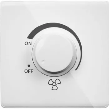 Domácí ventilátor Regulátor otáček ventilátoru potenciometrem 230V Nástěnný