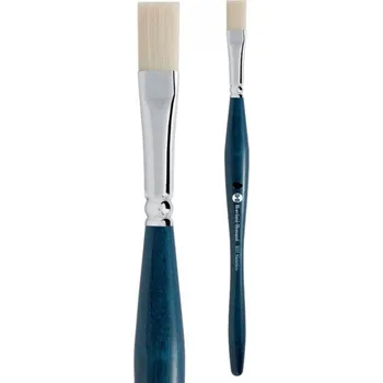 Umělecký štětec Borciani Bonazzi Štětec plochý syntetický 831/14 ergonomická krátká rukojeť