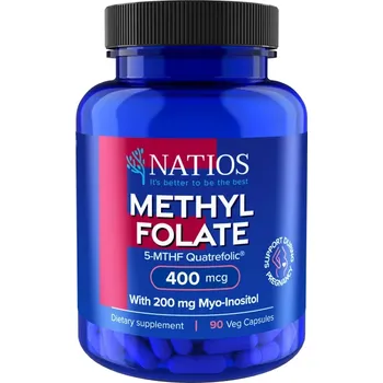 Natios Methyl Folate 400 mcg 90 cps.