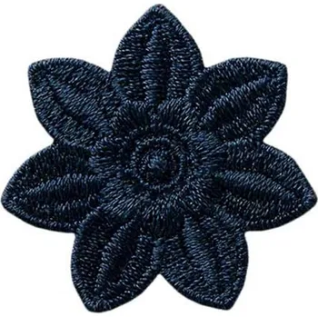 Nažehlovačka Krajkový květ tmavě modrý 3,6 x 3,6 cm Monoquick