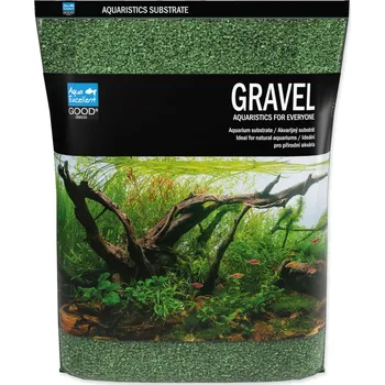 Akvaristika Písek Aqua Excellent olivově zelená 1,6-2,2mm 3kg