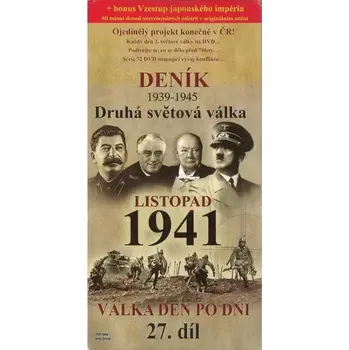 DVD film Deník - Druhá světová válka díl.27 - Listopad 1941 - DVD