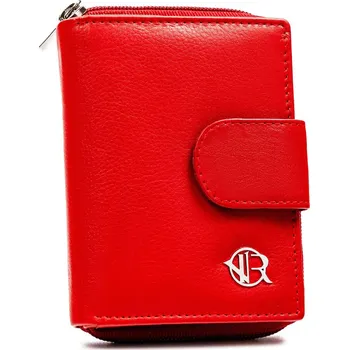 Módní doplněk Malá peněženka se zapínáním na patentku Barva: Červená
