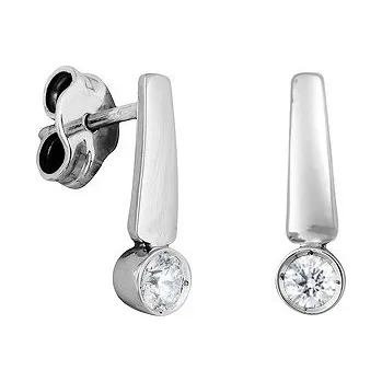 Náušnice JK Zlaté náušnice s přírodními diamanty Diamant 14 kt ZNCS029B-01-1001