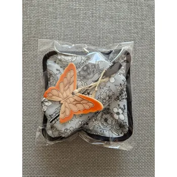 Set školních potřeb Dárkový balíček s bylinkovým podšálkem - šedý