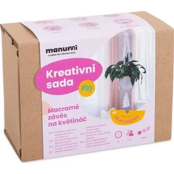 kreativní sada Manumi kreativní sada na výrobu macramé závěsu na květináč