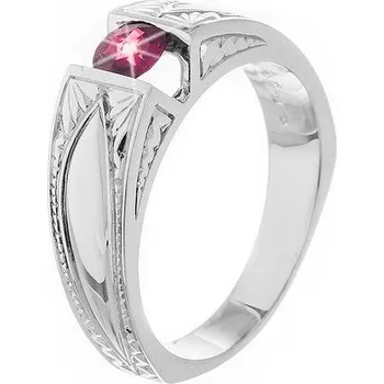 Prsten JK Zlatý prsten s přírodním rubínem Velikost prstenu: 46 Rubín 18 kt XPDI026B-46-0400