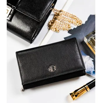 Peněženka Dámská kožená peněženka s RFID ochranou Barva: Černá