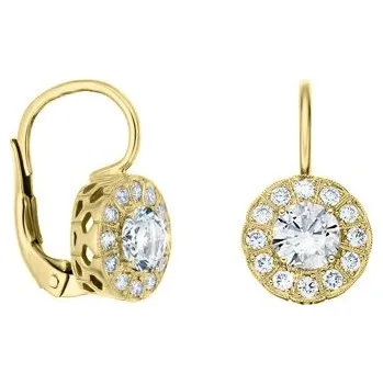 Náušnice JK Zlaté náušnice s přírodními diamanty Diamant 14 kt ZNCS076Z-03-1000