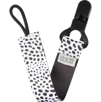 dudlíky LOVI stužka na dudlík s klipem Salt&Pepper