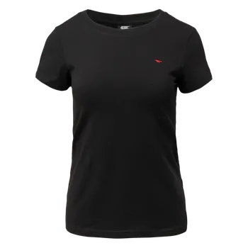 Dámské Tričko s krátkým rukávem HI-TEC LADY PLAYO II SLIM M000276282 – Černá XS