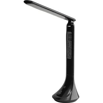 Lampička LIVARNO home Aku stolní LED lampa s hodinami (černá)