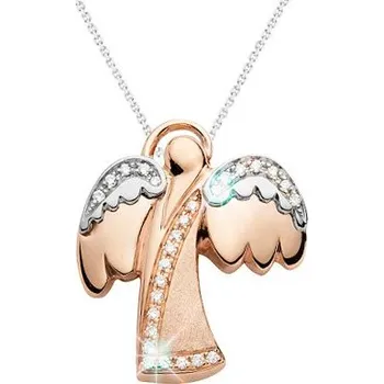 Přívěsek JK Zlatý přívěsek anděl s přírodními diamanty Diamant 14 kt ZZAN029G-99-1000