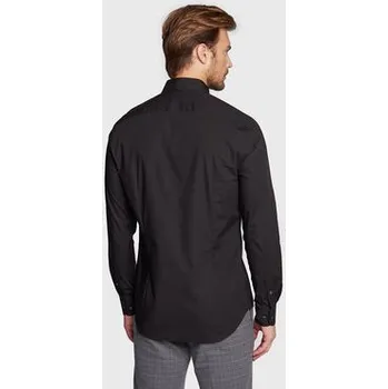 Pánská košile Tommy Hilfiger Košile MW0MW25040 Černá Slim Fit 42