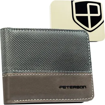 Peněženka Módní pánská peněženka s RFID systémem Barva: Šedá