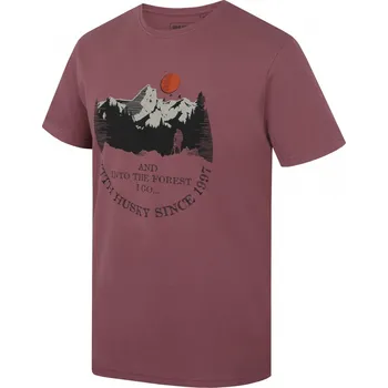 Pánské tričko Husky Pánské bavlněné triko Tee Moon M XXXL, dark bordo