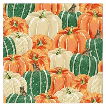 Papírový kapesník Ubrousky PAW Dekor L (20ks) Pumpkin Field