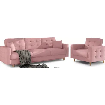 Sedací souprava Sedací souprava ASGARD 3+1 Soro 61 růžová