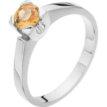 Prsten JK Zlatý prsten s přírodním citrínem Velikost prstenu: 46 Citrín 14 kt ZPRA019B-46-0900
