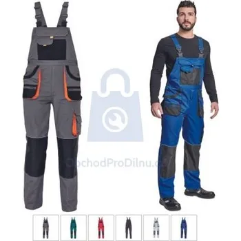 Pracovní obuv Fridrich & Fridrich Carl BE-01-004 Pánské pracovní kalhoty s laclem 03020168 zelená/černá 46