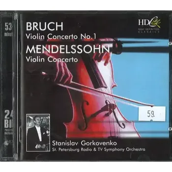 Česká hudba Bruch - violin concerto no. 1 / Mendelssohn - violin concerto - CD