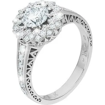 Prsten JK Zlatý prsten s přírodními diamanty Velikost prstenu: 48 Diamant 14 kt 0,80 ct (5,80 mm) ZPDI194B-48-1000