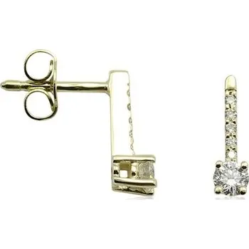 Náušnice JK Zlaté náušnice s přírodními diamanty Diamant 14 kt ZNCS034Z-01-1001
