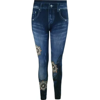 Body Genie módní džegíny B1180-12 L modrá