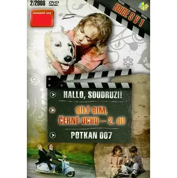 DVD film 3x DVD Hallo, soudruzi! / Bílý Bim, černé ucho 2 / Potkan 007 ( pošetky ) DVD