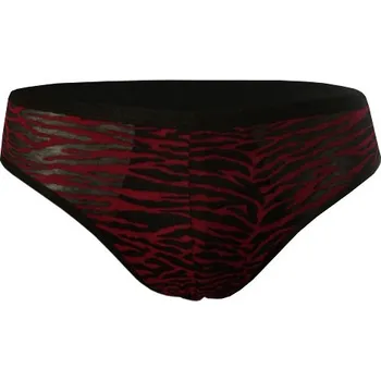 Pánské spodní prádlo Jungle pánské bavlněné slipy L tmavě vínová