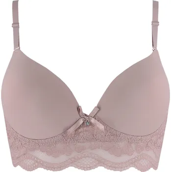 Podprsenka Štěpa vyztužená podprsenka krajkový obvod 7770 70B světle hnědá