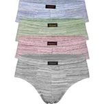 Karol pánské bavlněné slipy MNC 1713 - 4bal L vícebarevná