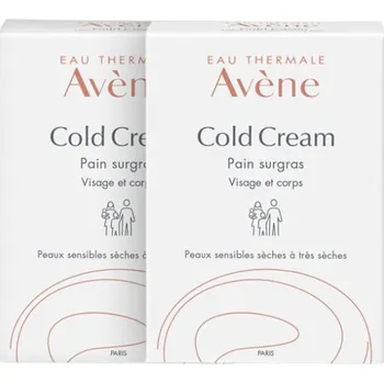 Pleťový krém Avène Sada tuhých mýdel na obličej a tělo pro suchou citlivou pokožku Cold Cream 2 x 100 g + 2 měsíce na vrácení zboží