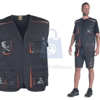 pracovní vesta Vesta pracovní EMERTON STRETCH, CERVA camo, 68, balení 1 ks